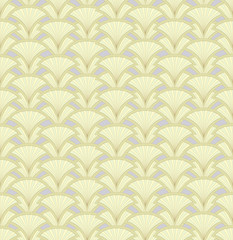 seamless pattern with fans, floral theme, Print