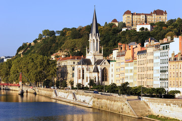 Fototapeta na wymiar część miasta Lyon