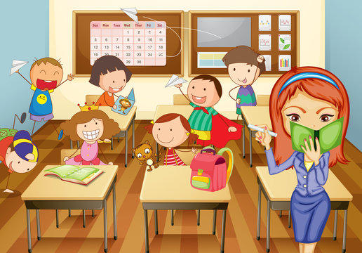 kids in classroom