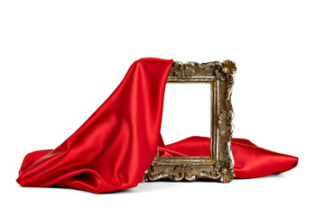 wooden frame and silk cover