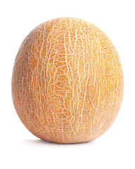 Ripe melon isolated on  white background