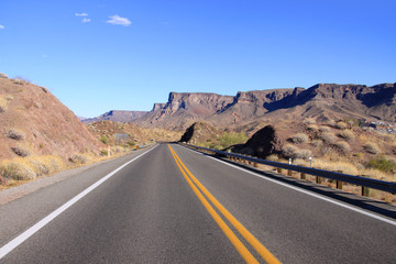 Fototapeta na wymiar Scenic krajobraz przez Historic Route 66