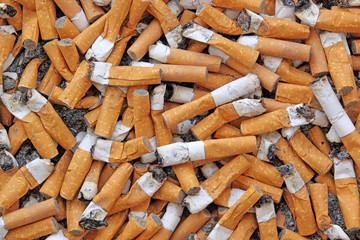cigarette butts