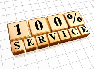 100 % service