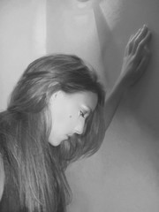 Fototapeta premium Profile of woman 