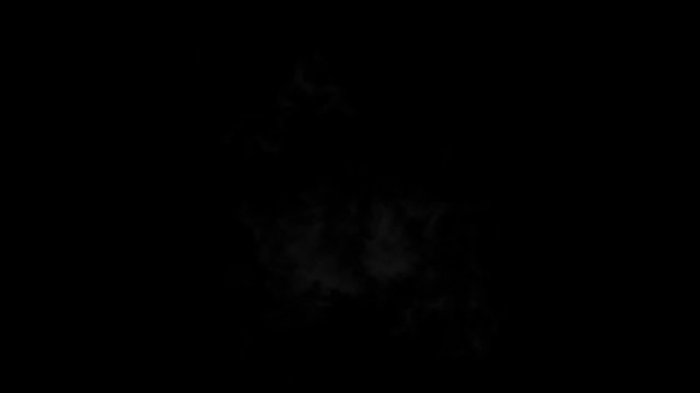 Explosion on black. 2 versions. Alpha mask.