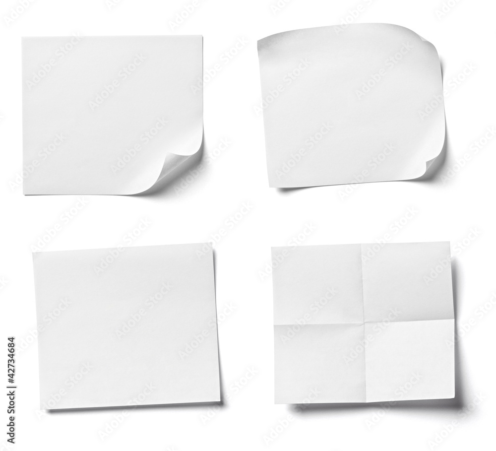 Poster white note paper office business