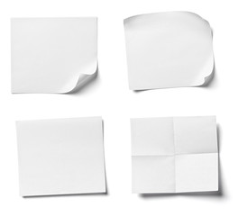 white note paper office business