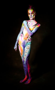 Female with full bodypaint