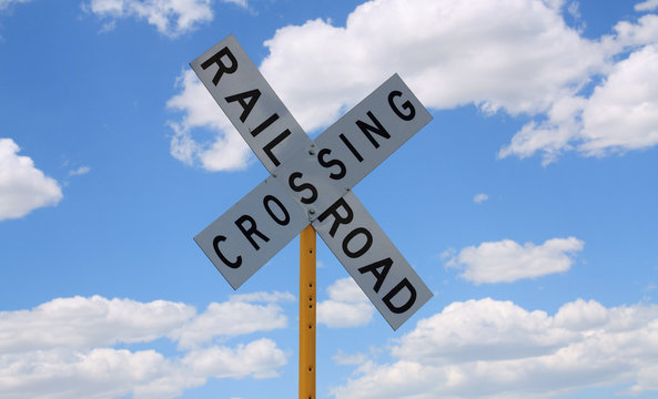 Eisenbahn-Hinweisschild(2), USA