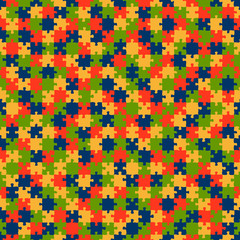 Puzzle Muster Hintergrund BUNT - endlos