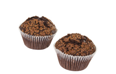 chocolate cake isolated