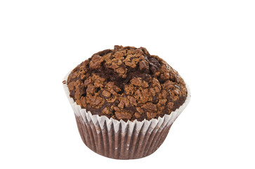 chocolate cake isolated