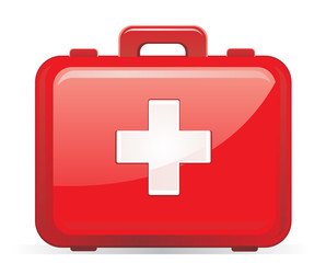 First aid kit isolated - obrazy, fototapety, plakaty