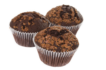 chocolate cake isolated