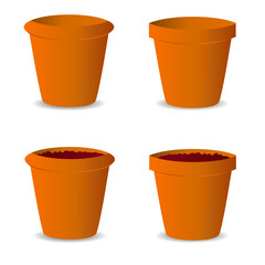 flowerpot vector illustration