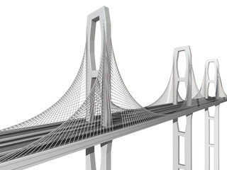 bridge on a white background