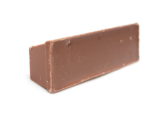 chocolate on a white background
