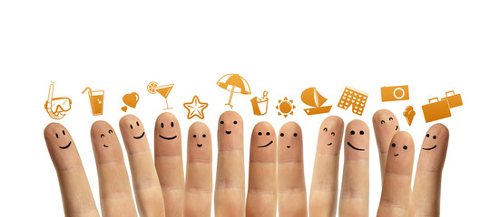 finger, travel symbol