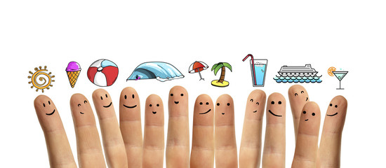 finger, travel symbol