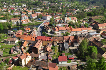 town Vranov nad Dyji in Czech republic