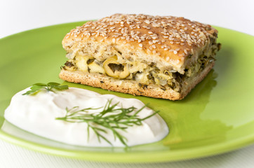 Aromatic green's pie