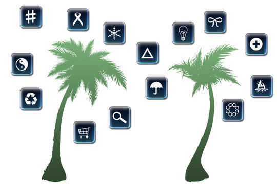Palmeras iconos