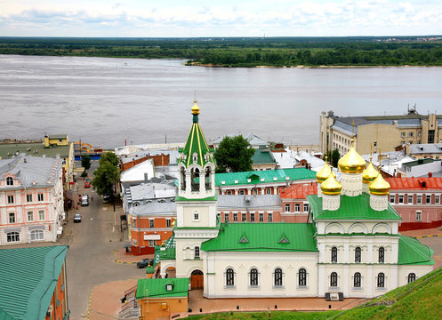 Summer view Church Nativity John Precursor Nizhny Novgorod