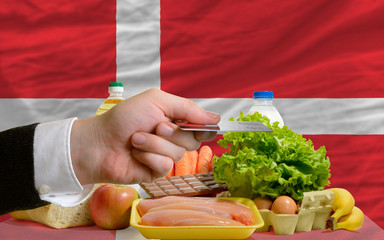 buying groceries with credit card in denmark