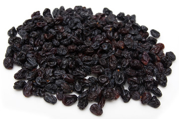 Composition from dried fruits on a light background