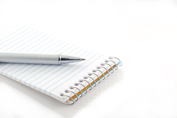 Notebook and pen