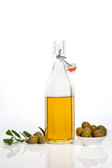 Luxurious extra virgin olive oil background.