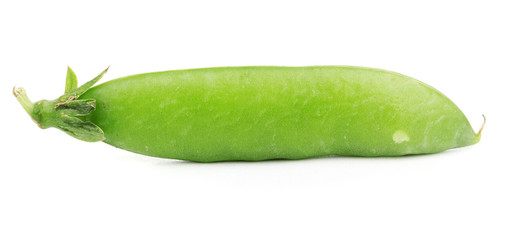 Green peas isolated on white