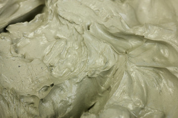 Cosmetic clay close-up