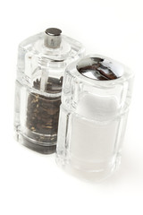 Clear Salt and Pepper Shakers