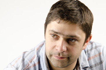 Obraz premium Closeup portrait of young man