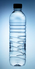 Plastic bottle of water