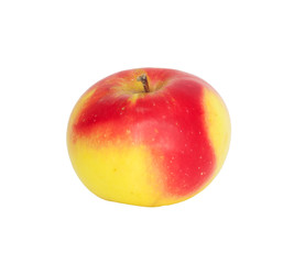 red with yellow apple