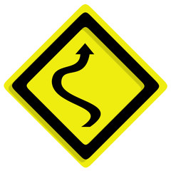 Traffic of frame on white background