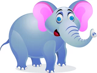 Stickers fenêtre Zoo Caricature d& 39 éléphant