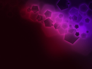 Violet-Magenta pentagon, black stripe background Oraigo-B BC