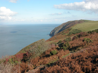 Coastal path over Trentishoe Down