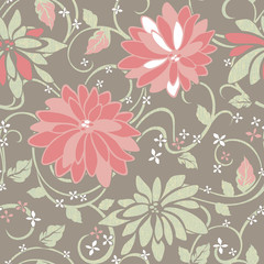 Vivid repeating floral