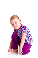 studio portraits of beautiful child girl