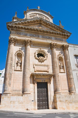 Fototapeta na wymiar Kościół Carmine. Ostuni. Puglia. Włochy.