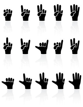 Hands icons