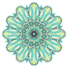 ornamental round lace pattern, circle background with many detai