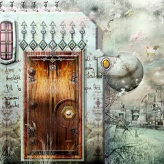 Washable wall murals Imagination Door for elsewhere