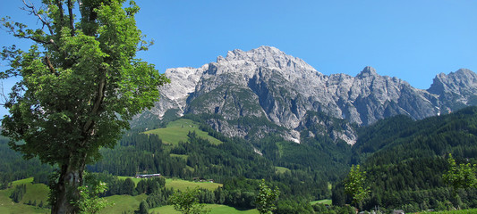 Naklejka na ściany i meble Góry Leogang, Austria
