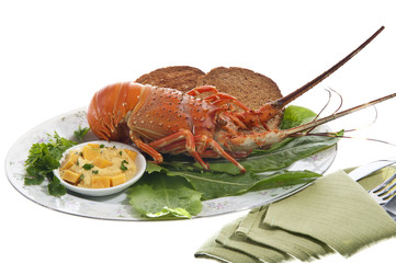 lobsters and crayfish sauce